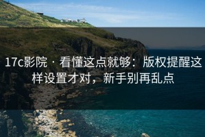 17c影院 · 看懂这点就够：版权提醒这样设置才对，新手别再乱点